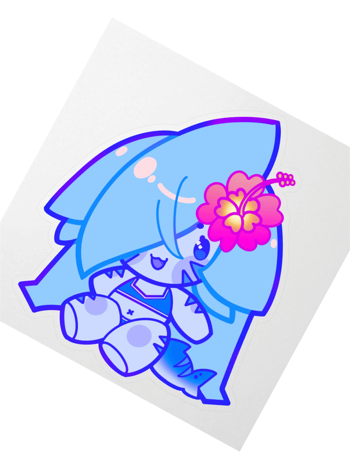 Marketable Plushie Sharky - Sticker product image (5)