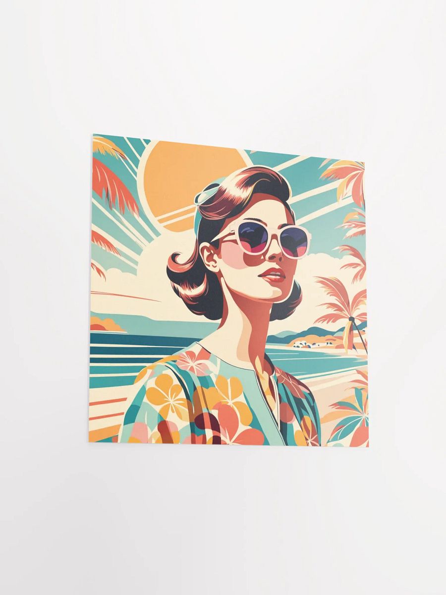 Woman and Palm Trees Poster product image (3)