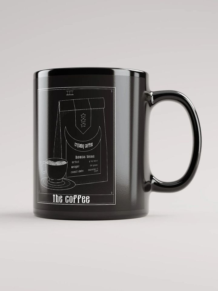 The Coffee Tarot Card Mug - Black product image (1)