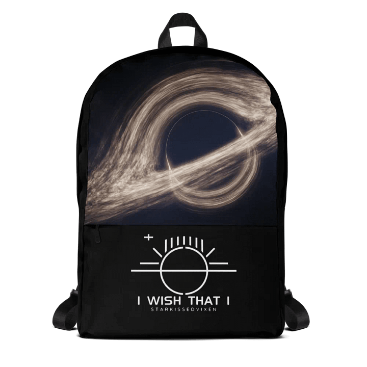 I WISH THAT I Black Hole Music Backpack product image (1)