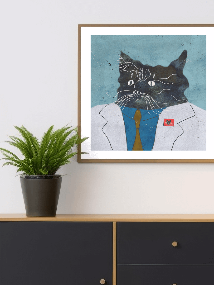 Cat President Art Print product image (18)
