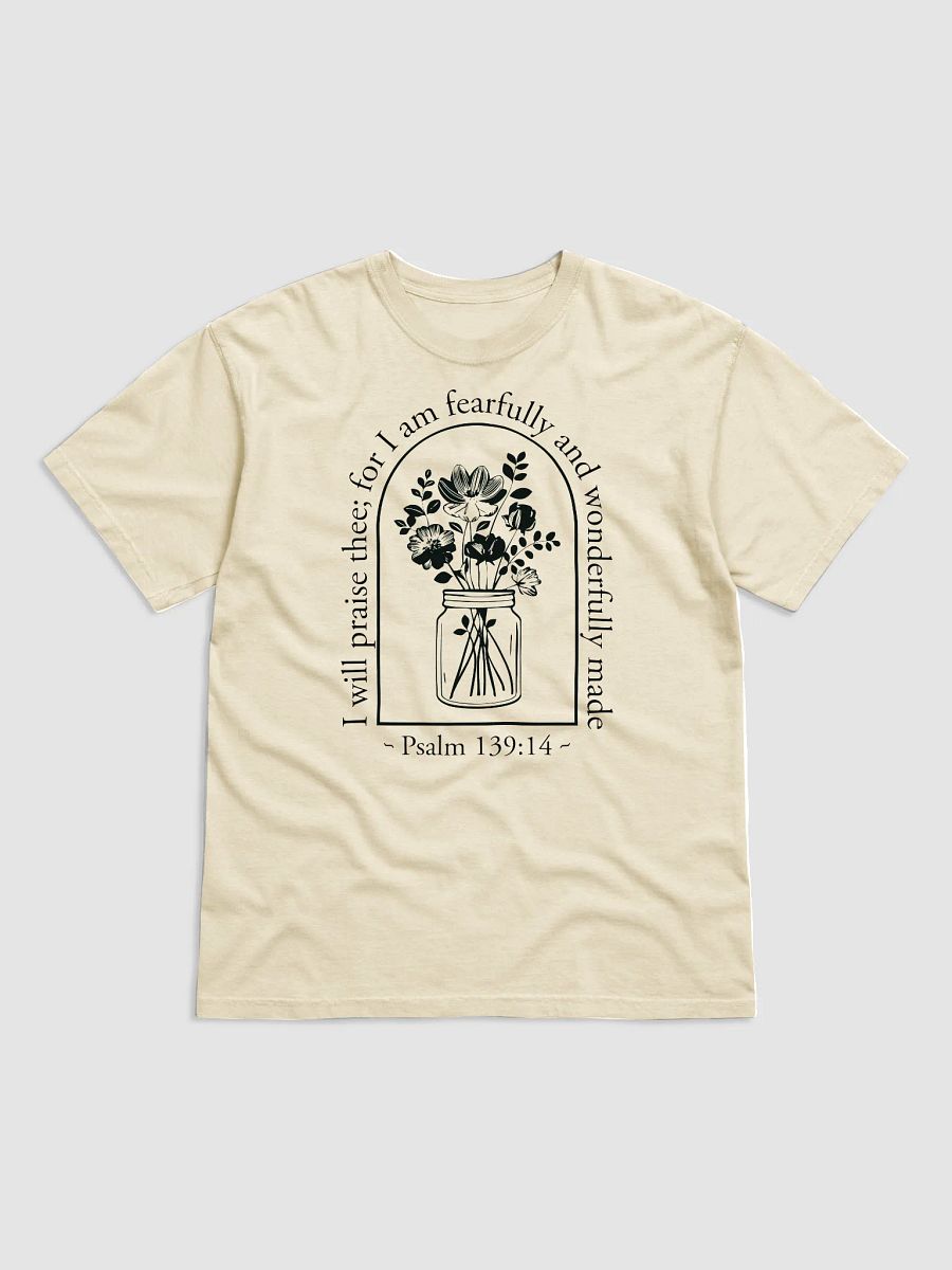Psalm 139:14 Floral Christian T-Shirt product image (5)