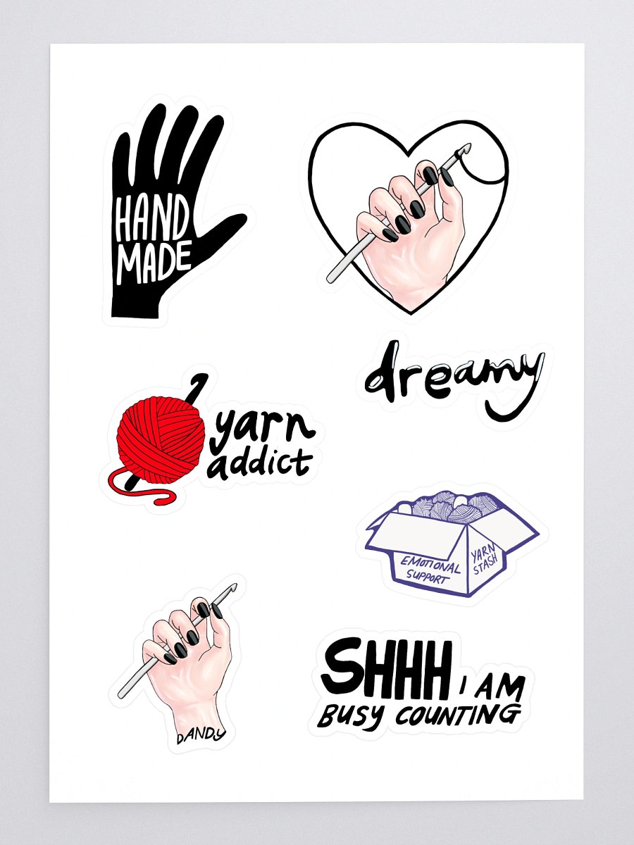 Crochet Lover Sticker Sheet product image (3)