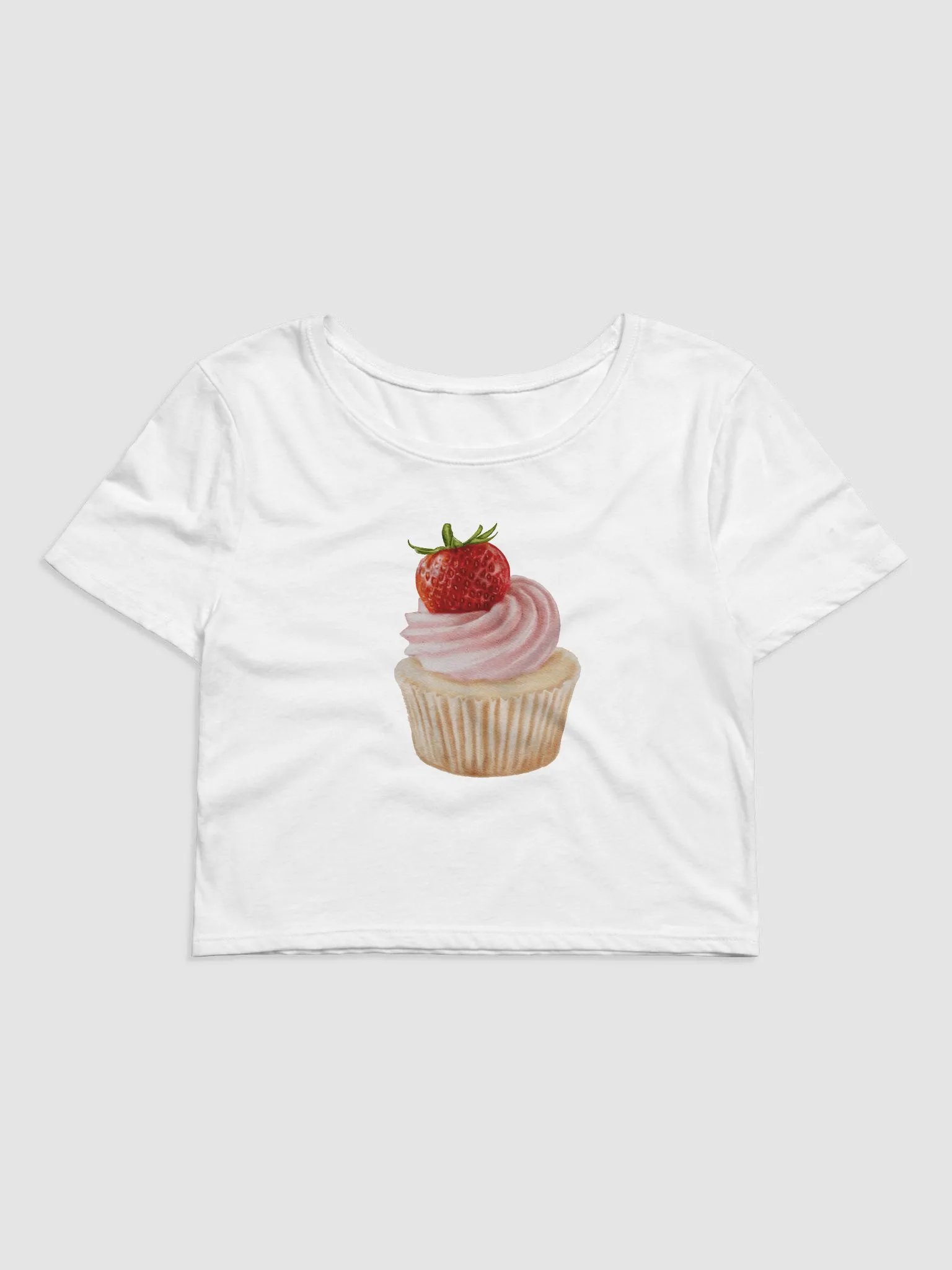 Cherry Cupcake Baby Tee product image (3)