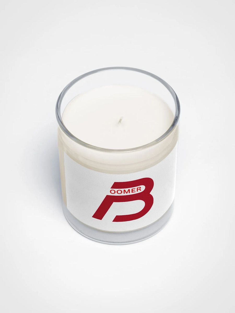 Boomer Soy Wax Candle- red logo product image (3)