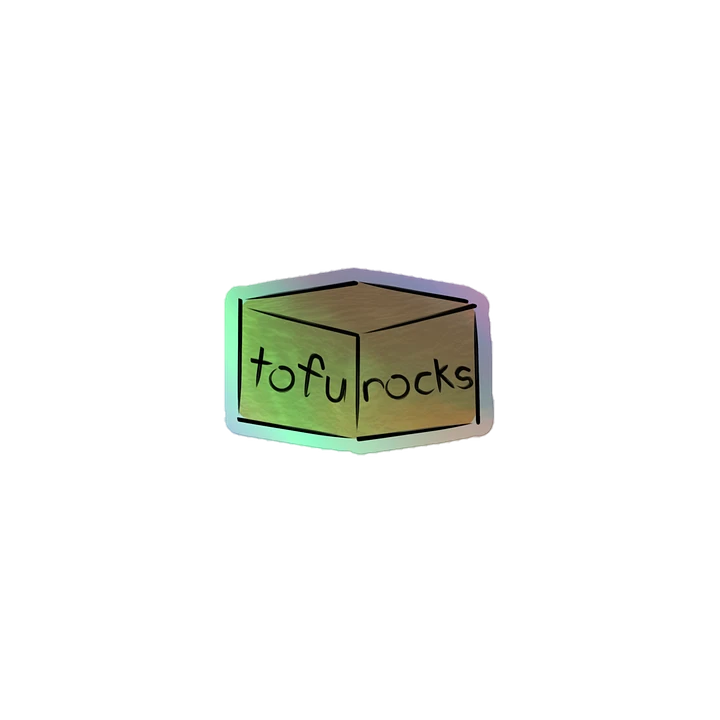 tofurocks sticker - holographic product image (1)