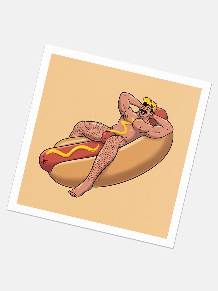 Hot Dog 10x10 Print product image (2)