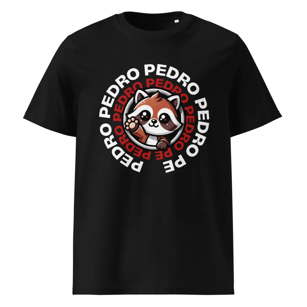 Raccoon Pedro Pe Logo- Organic Cotton T-Shirt product image (1)