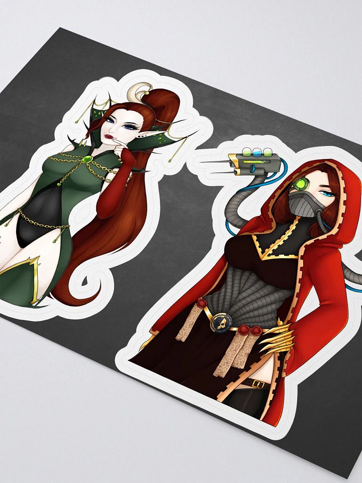 Lady Vlek'Thael and Ivallux Hezt Sticker Sheet product image (1)