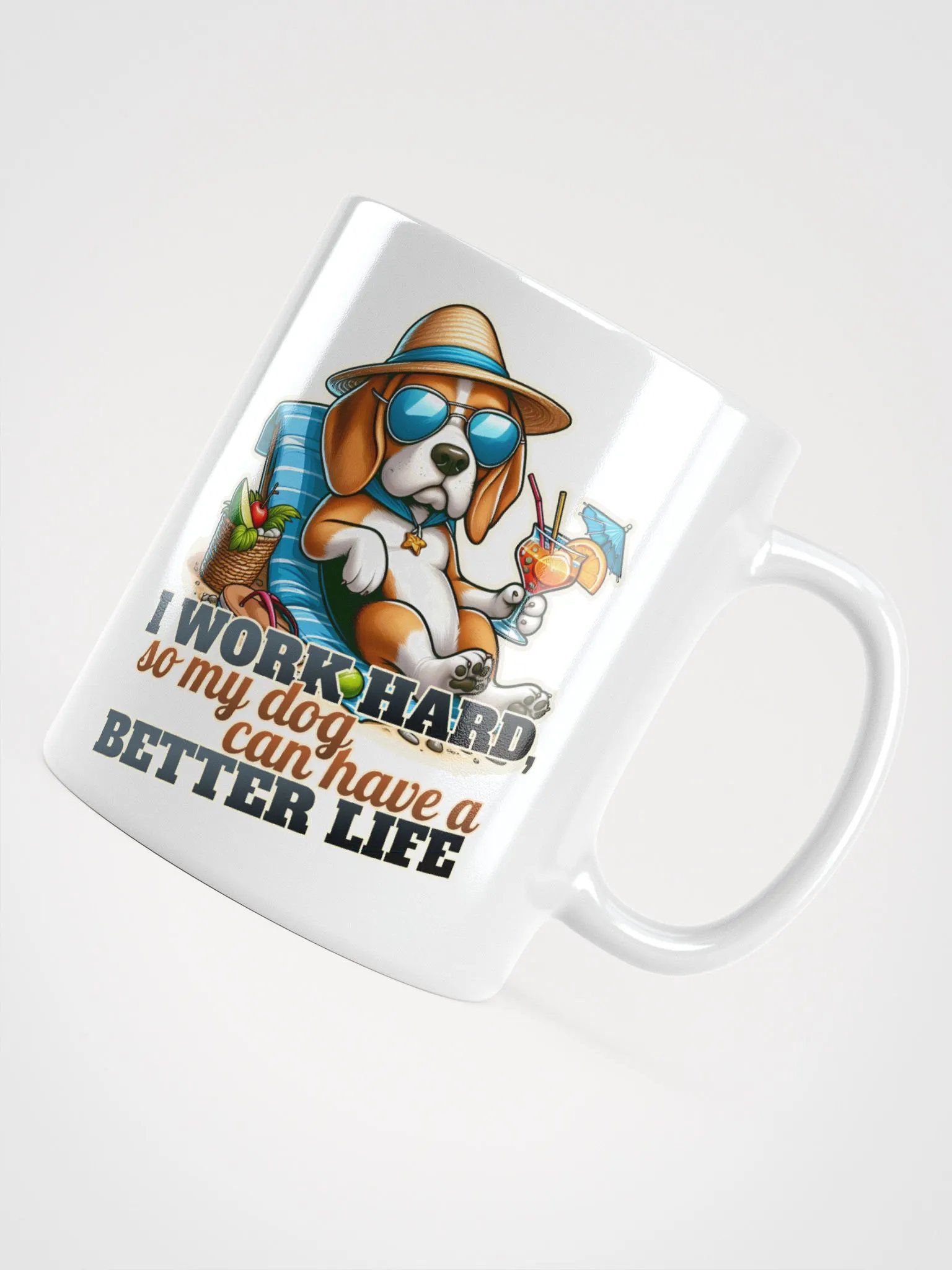 Work Hard - Beagle Beach - Mug product image (11)