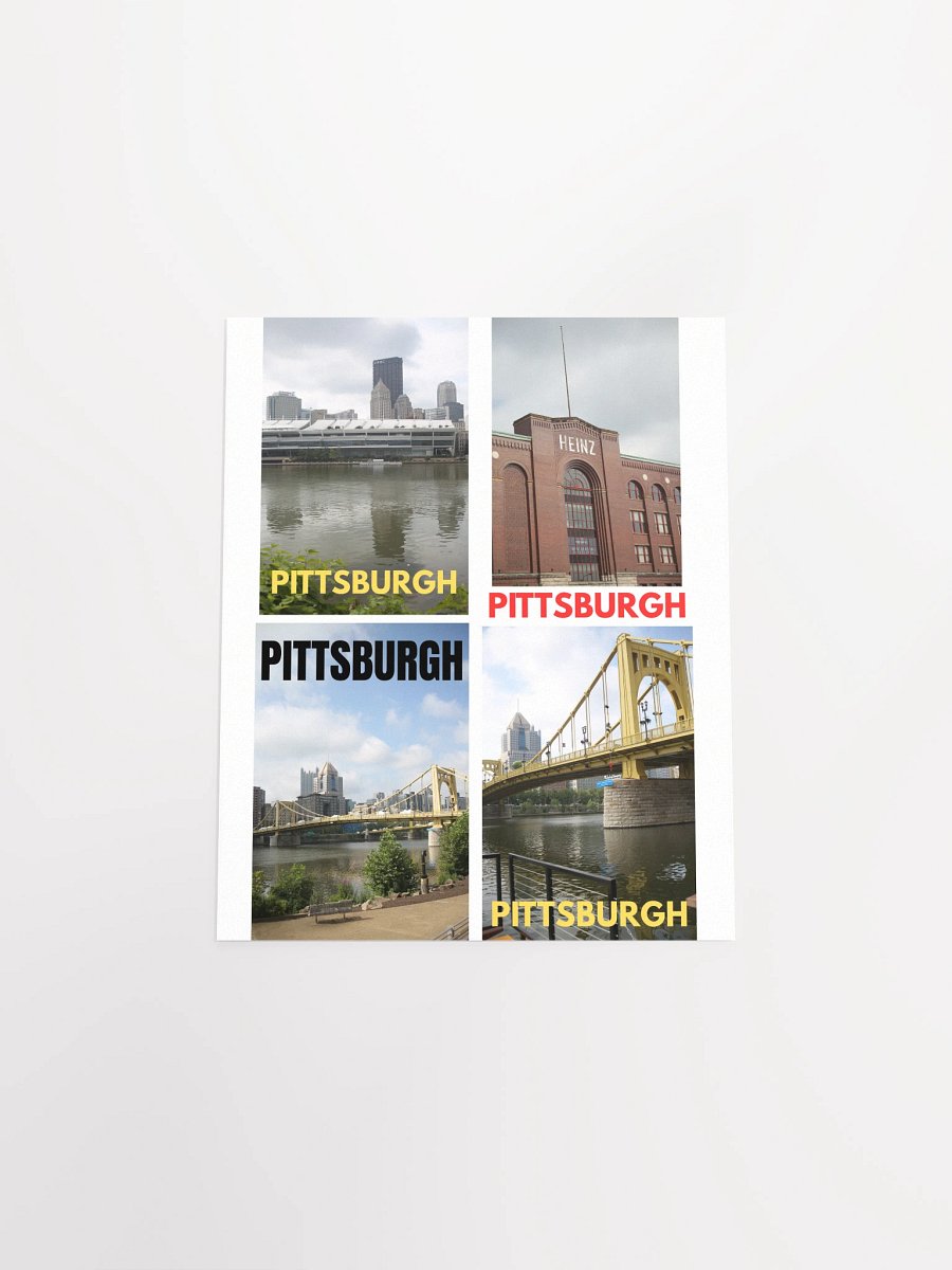 Pittsburgh - City Scenes Collage - poster product image (13)