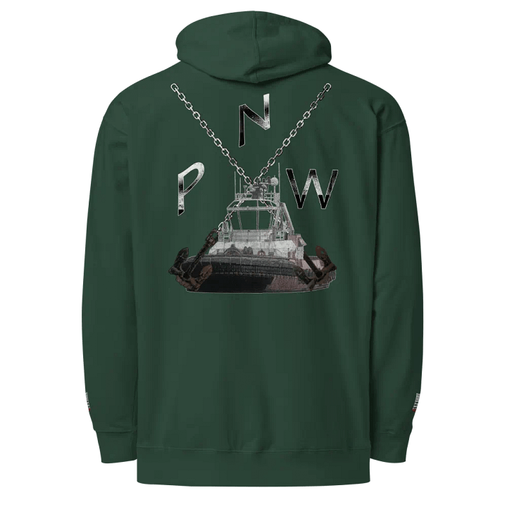 X Ancher Chain PNW - Twin Anchor Front & sleeves (embroidered) product image (1)