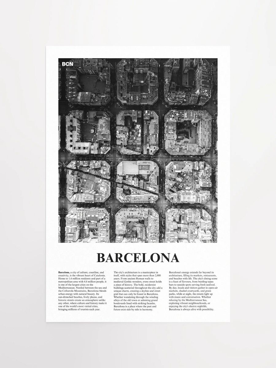 Barcelona 04 Newspaper Poster product image (5)