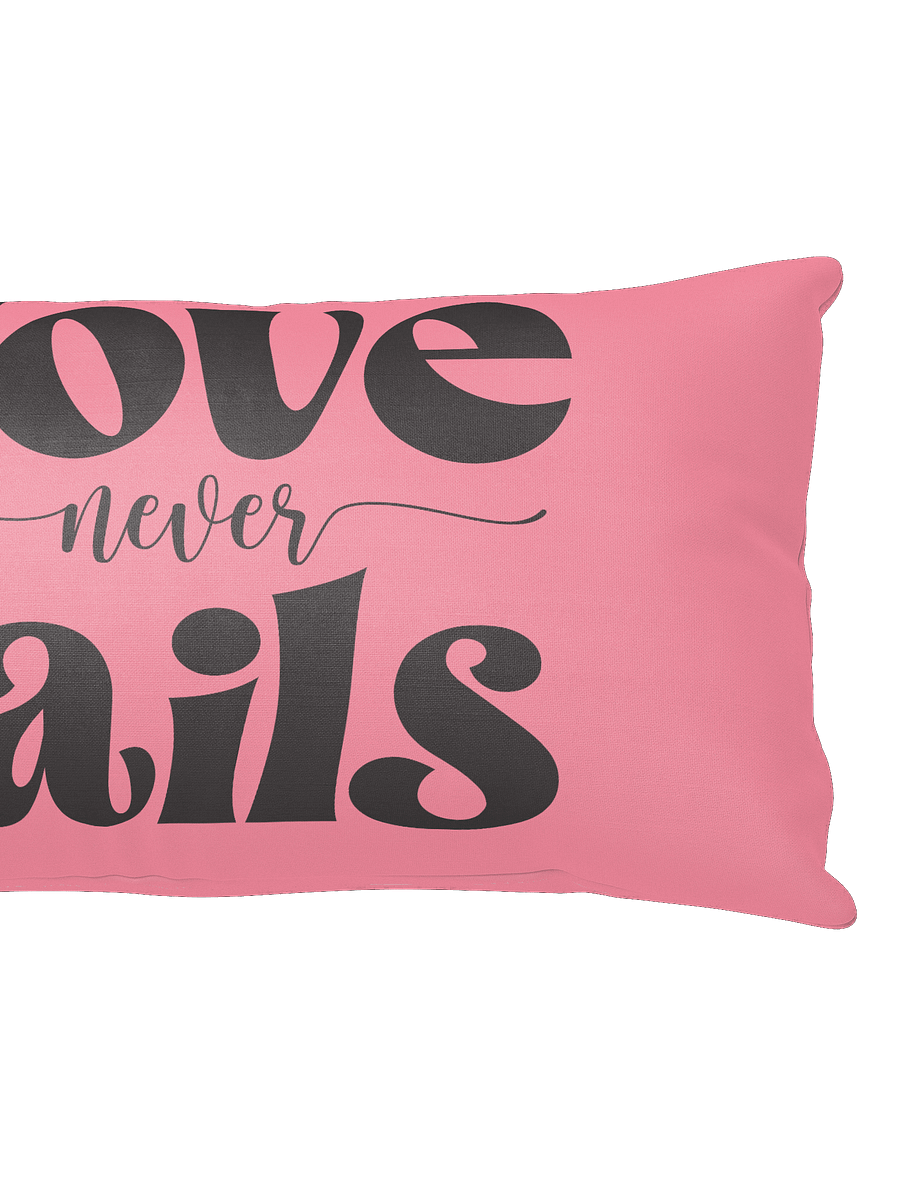 Whimsical Llama Throw Pillow – “Love Never Fails” Reversible Design product image (4)