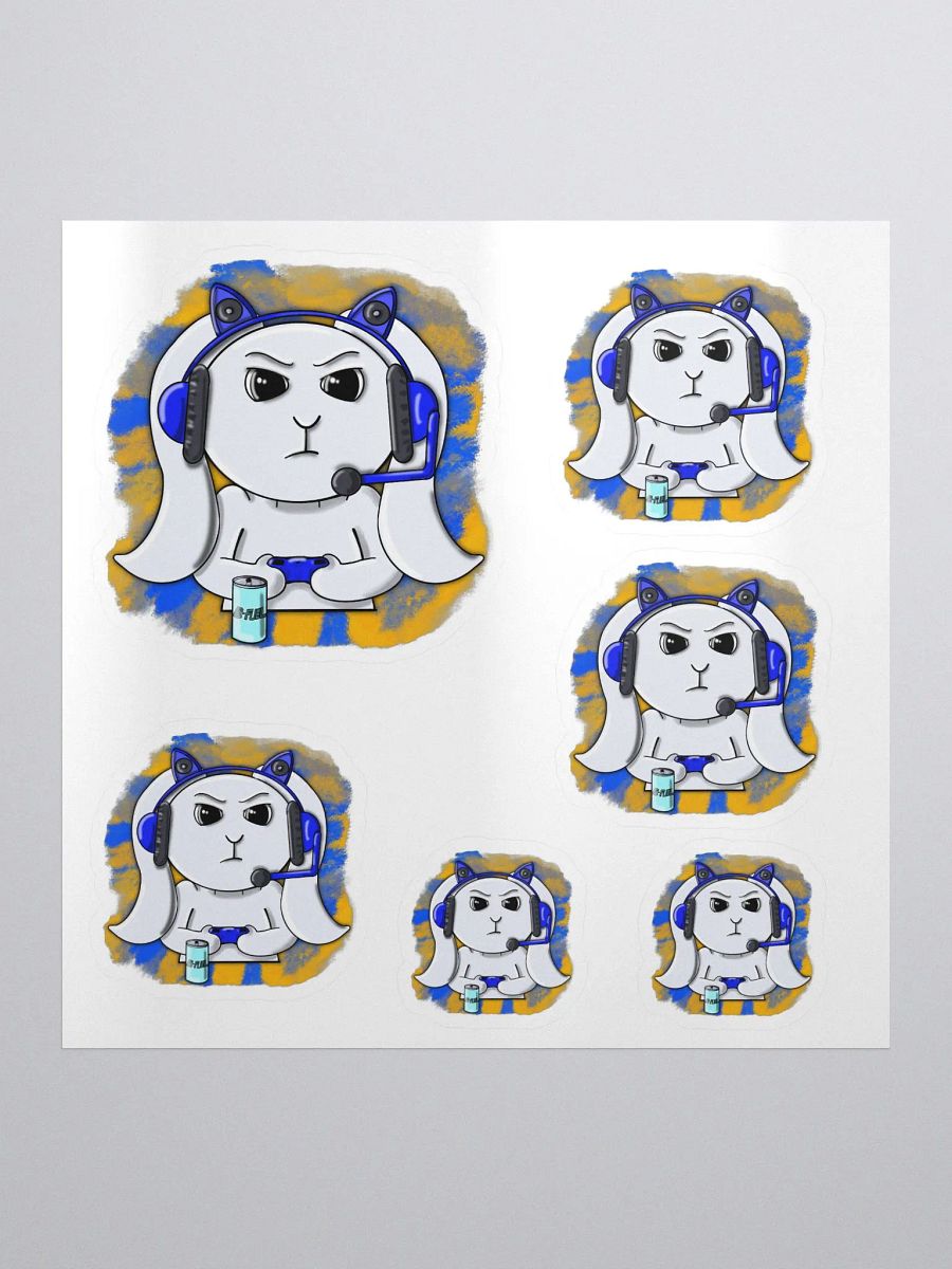 Gamer Bunny 6Stickers product image (2)