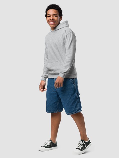 Photo showing Gildan Youth Heavy Blend Hoodie