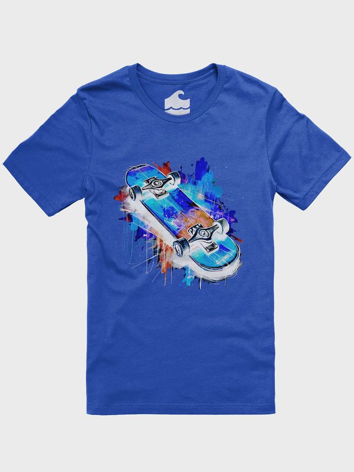 Crystal Blue Skateboard Shirt product image (1)