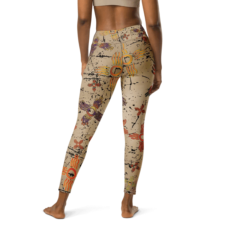 Squiggly Zia Tan Collage Leggings product image (2)
