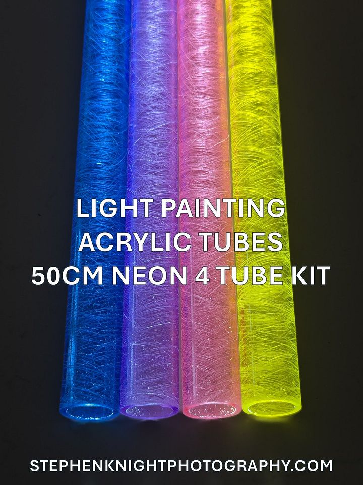 Light Painting Acrylic Tubes | 50cm Neon 4 Tube Kit product image (1)