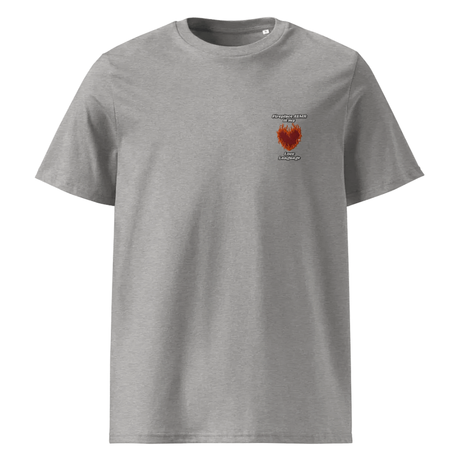 Flaming Heart - Fireplace ASMR is my Love Language | Embroidered Tee product image (9)