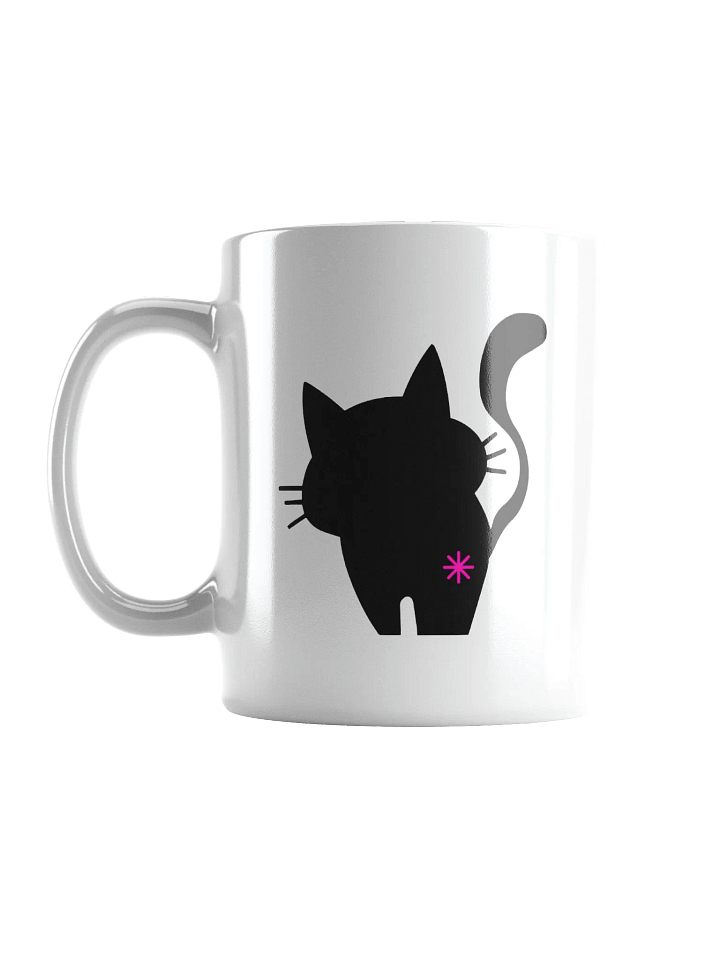Double Sided Cat Butt White Ceramic Coffee Mug product image (1)