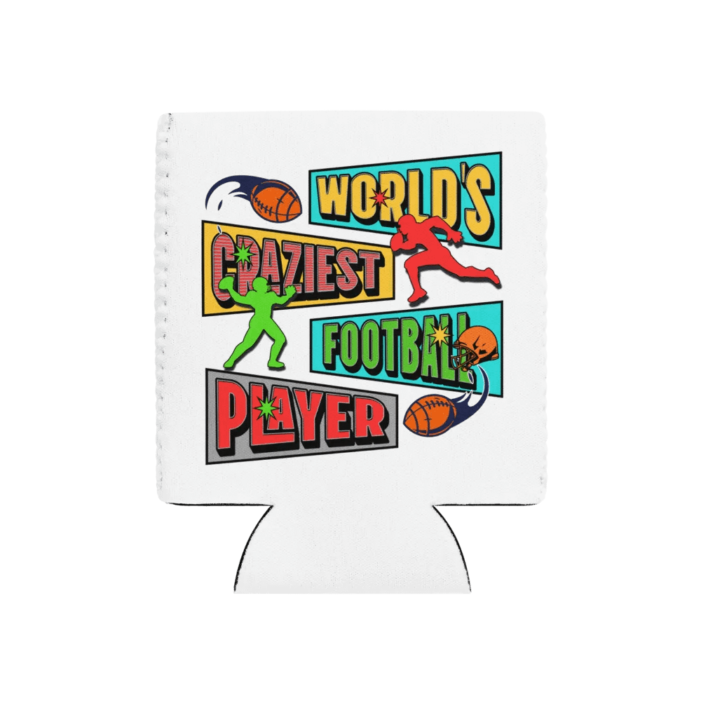Worlds Craziest Football Player Dynamic Can Cooler product image (1)
