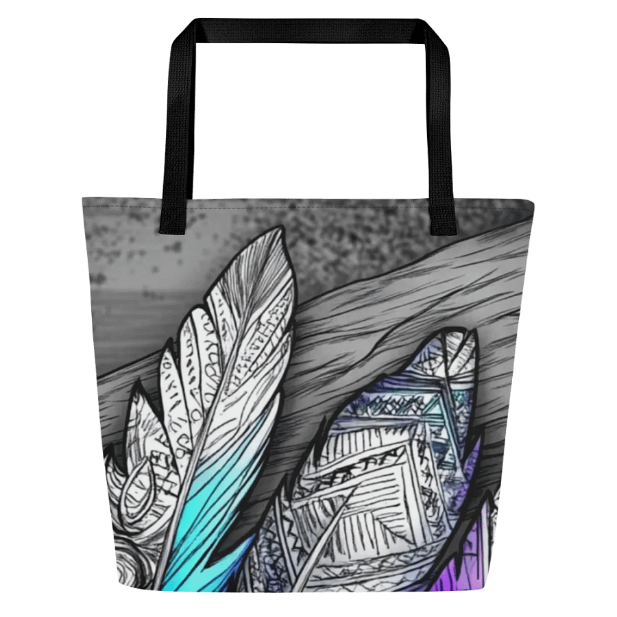 G Feathers, Large Tote Bag w/pocket product image (4)