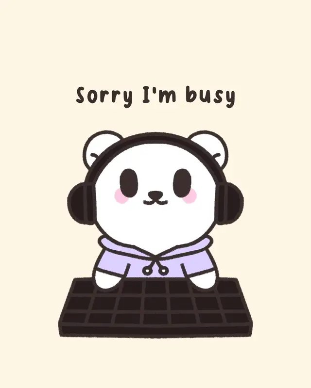 Sorry I'm busy...busy gaming 🎮  #gamerlife #kawaiiart #smallartist #SmallBusiness #fyp 
