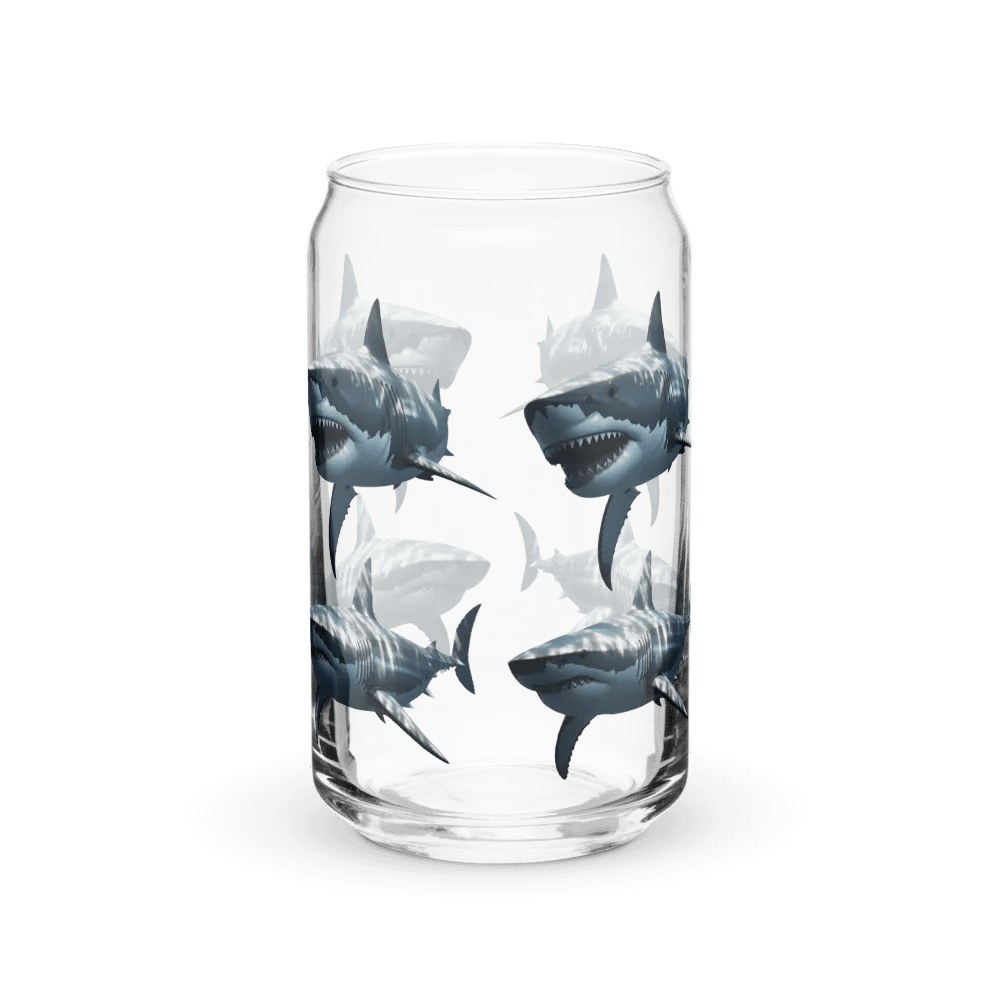 Shark Attack Can-Shaped Glass product image (39)