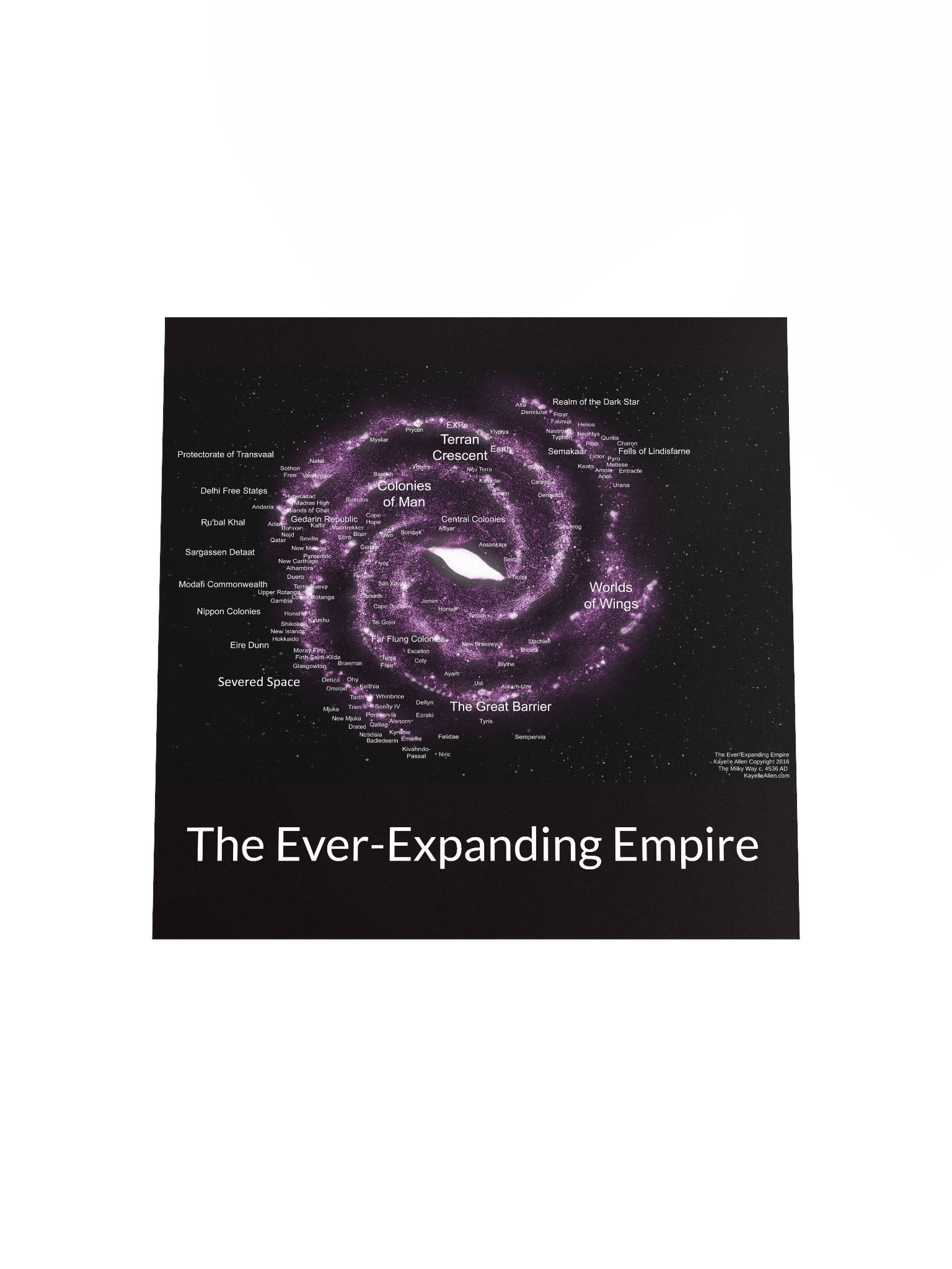 Explore the Cosmos: A Map of the Ever-Expanding Empire circa 4536 CE product image (4)