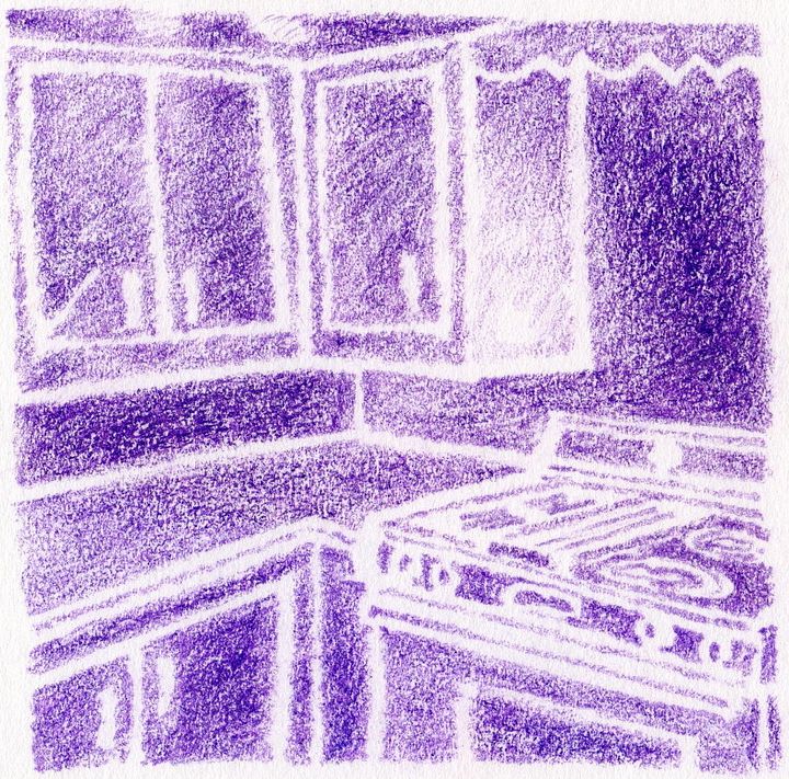 Purple Kitchen Print product image (1)