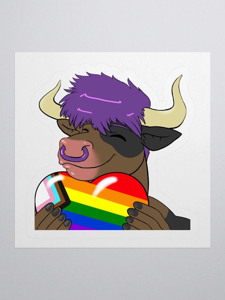 "Progress Flag Heart" Yuuma Sticker product image (1)