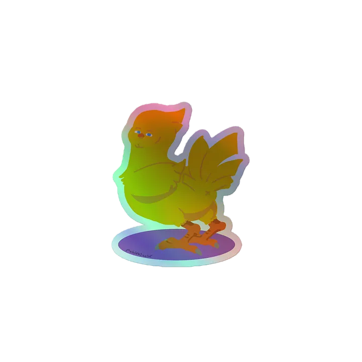 "Hey, what'cha doin' thur!?" Chocobo Sticker product image (1)