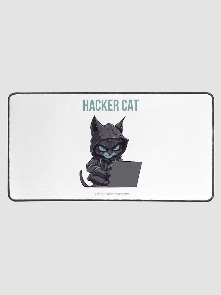 Wicked Hacker Cat Desk Mat product image (1)