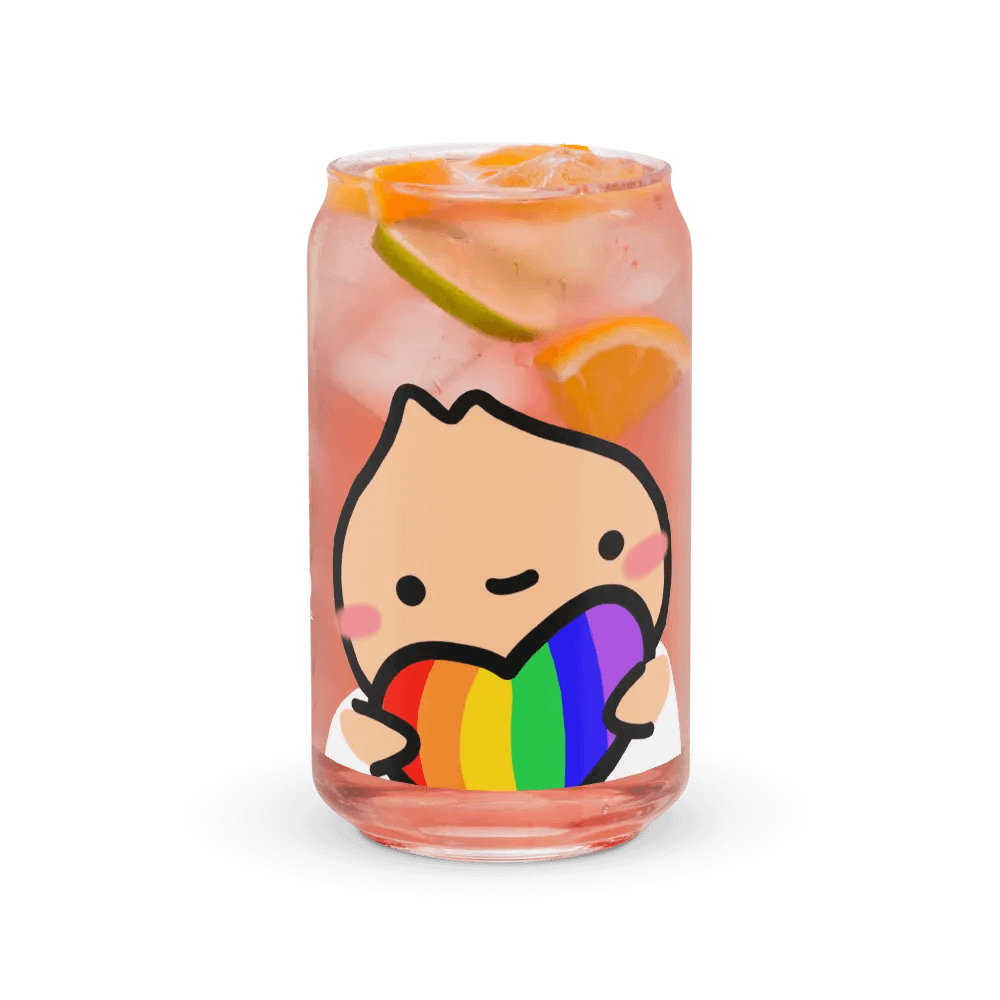 Dumpling Pride Heart | Can-Shaped Glass product image (7)