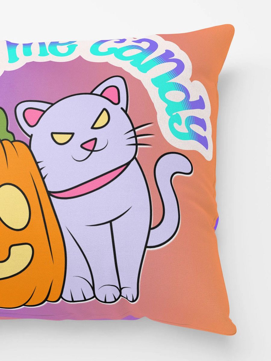 Candy Cat & Pumpkin Halloween Pillow product image (3)