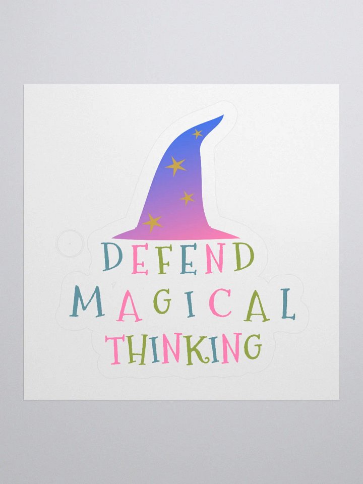 Defend Magical Thinking Sticker product image (1)