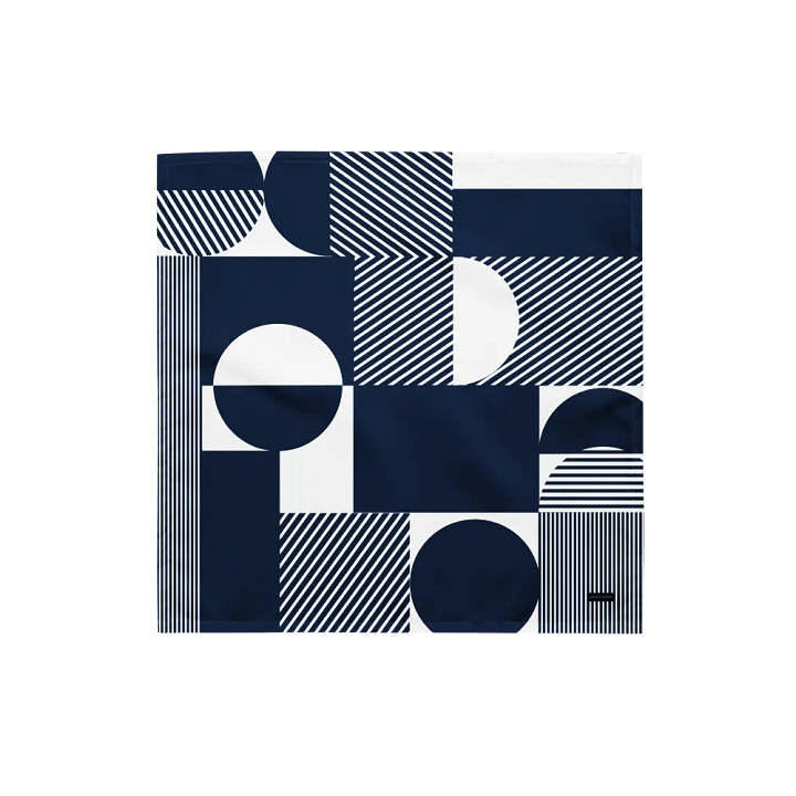 Geometric Navy Blue Bliss Bandana product image (1)