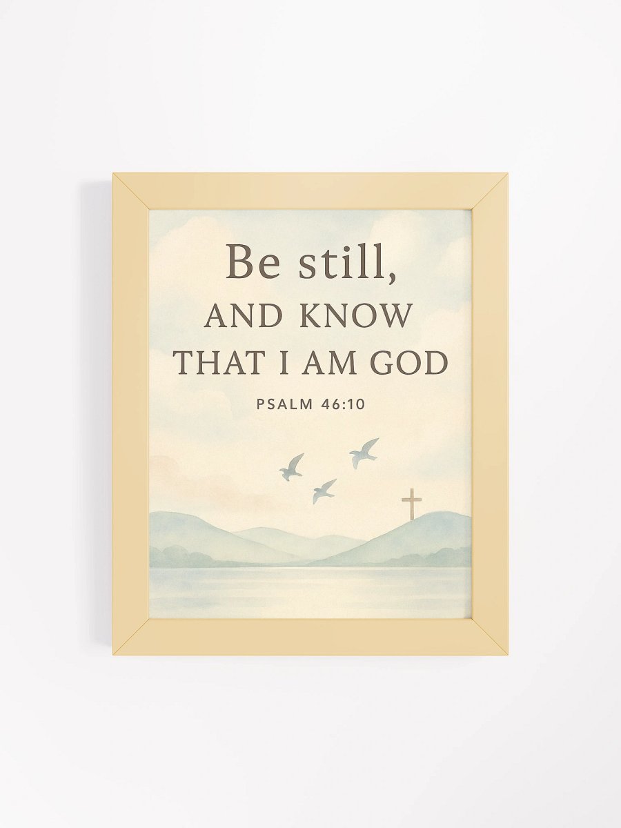 Be Still and Know – Psalm 46:10 Wall Art | Peaceful Christian Scripture Decor product image (62)