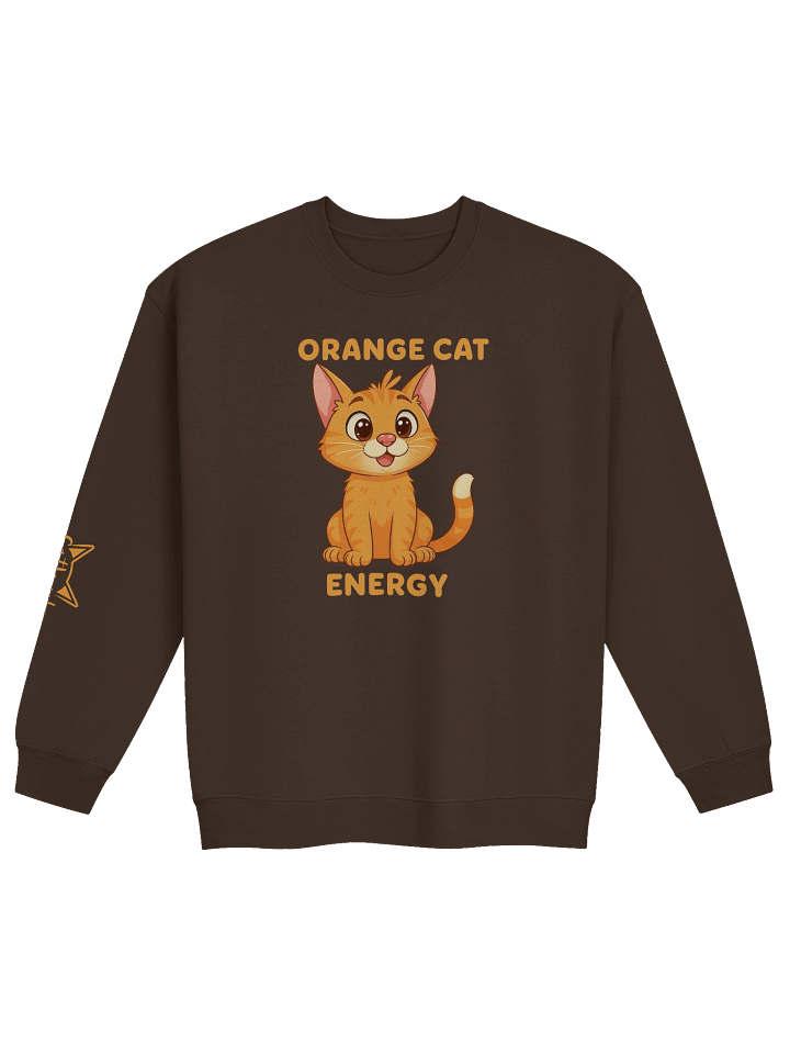 ORANGE CAT ENERGY CREWNECK product image (2)