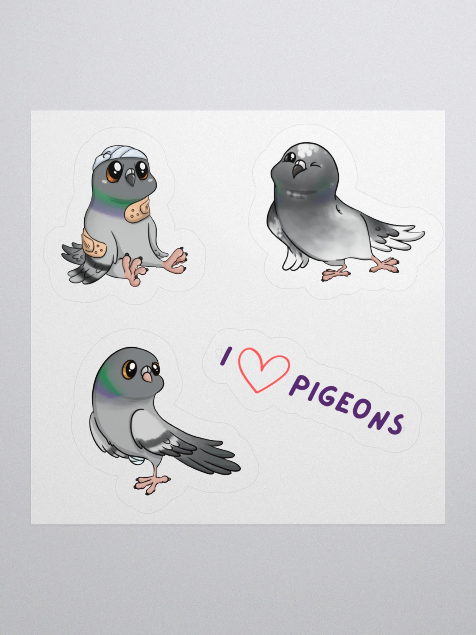 Rescue & Rehab Pigeons Kiss Cut Stickers product image (3)