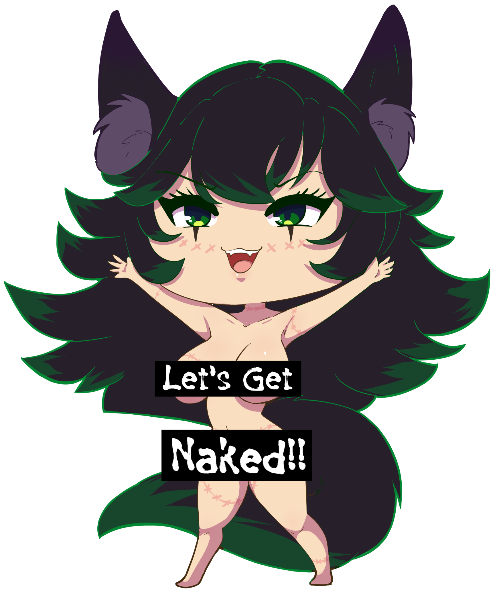 Let's Get Naked Sticker product image (1)