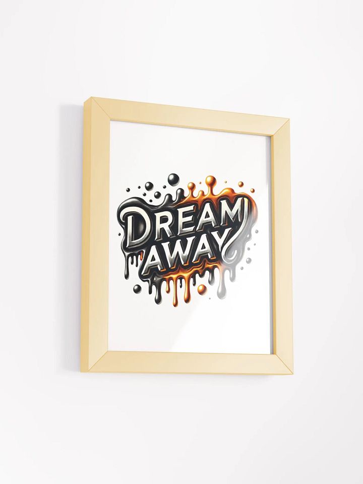Framed High-Quality Matte Poster (in) | AI design work "Dream Away" product image (6)