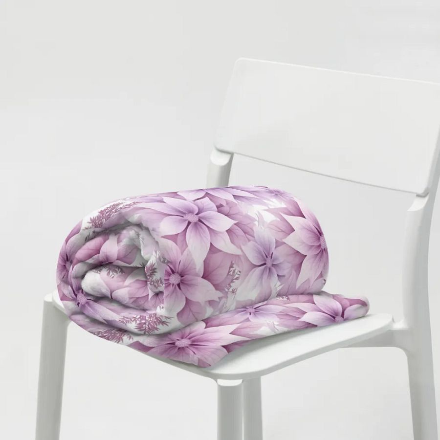 Purple Floral Blanket product image (7)