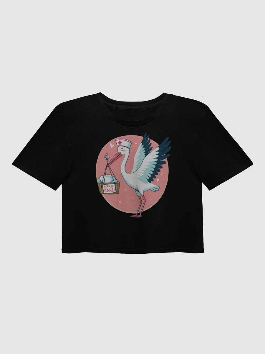 Born to Care, Stork Nurse Crop Top product image (4)