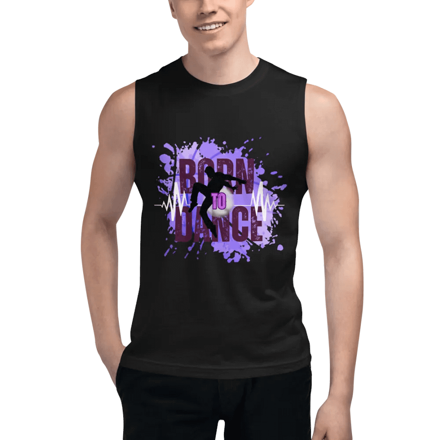 Expressive Born to Dance His Silhouette Muscle Tank product image (5)