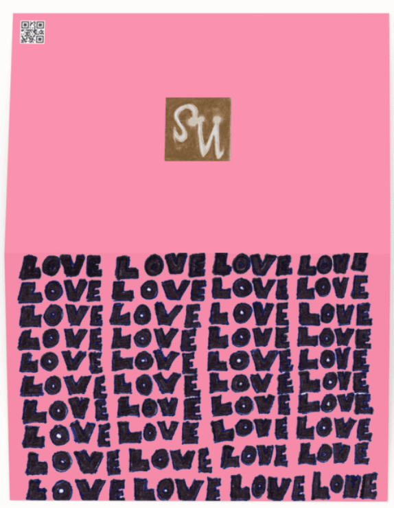 Love Greeting Card (pink) product image (1)