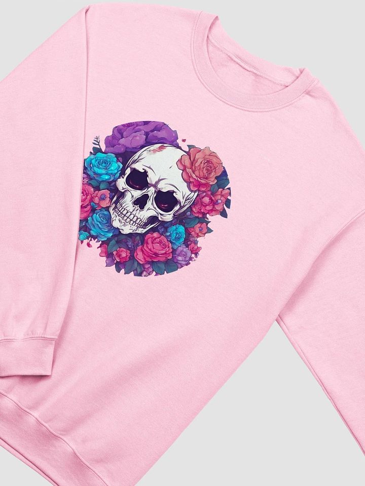 Midnight Bloom Skull Premium Unisex Sweatshirt product image (22)