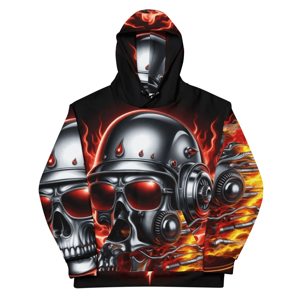 Inferno Cyborg - Unisex Skull Hoodie #52 product image (11)