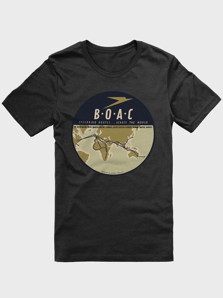 BOAC Speedbird Routes Across The World - T-Shirt product image (1)